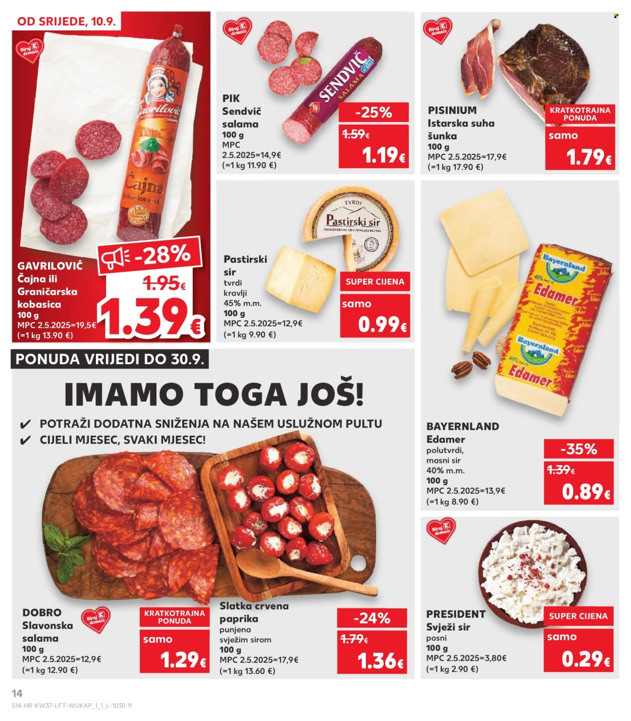 Kaufland katalog - 10.09.2025. - 16.09.2025. Stranica 14