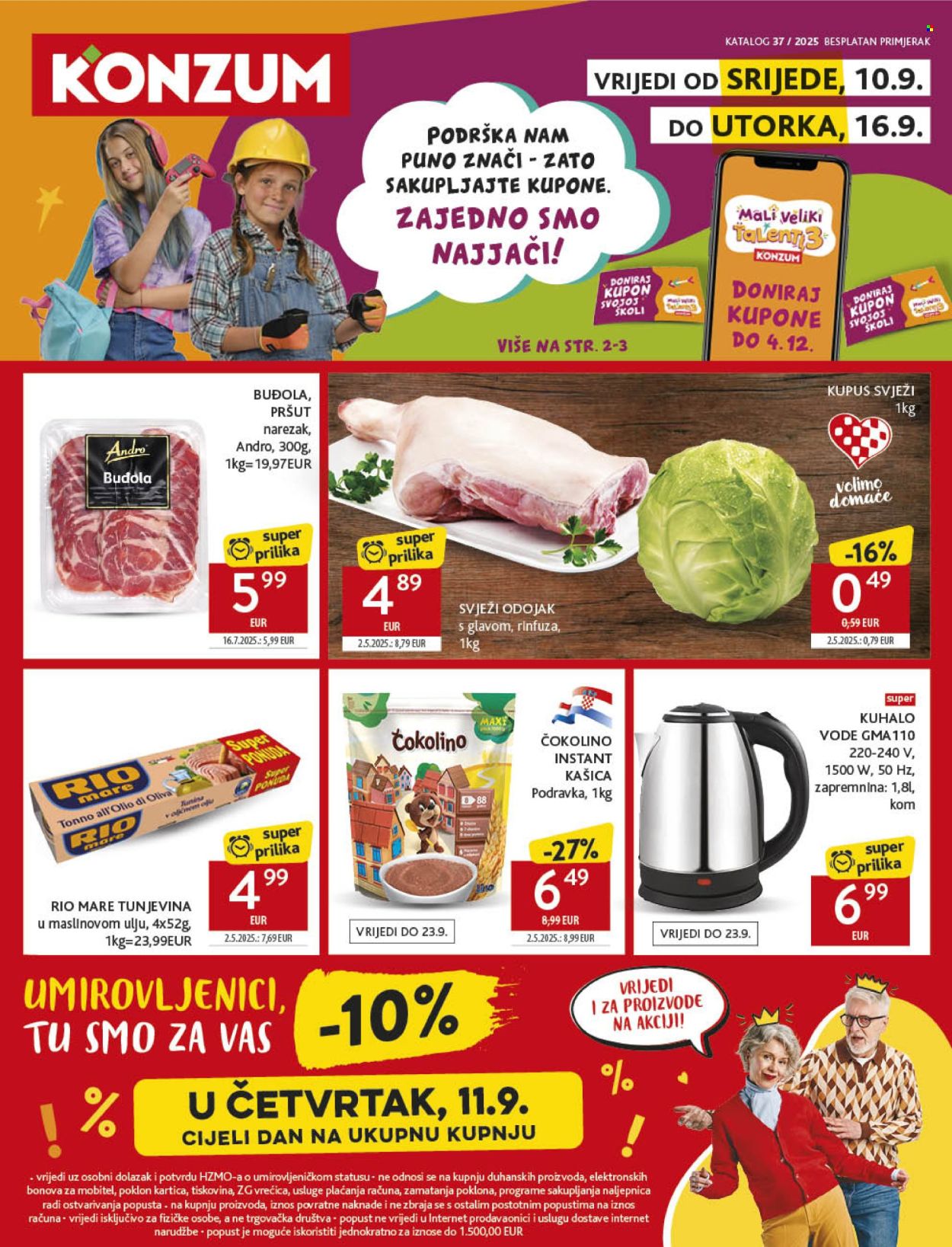 Konzum katalog - 10.09.2025. - 16.09.2025. Stranica 1