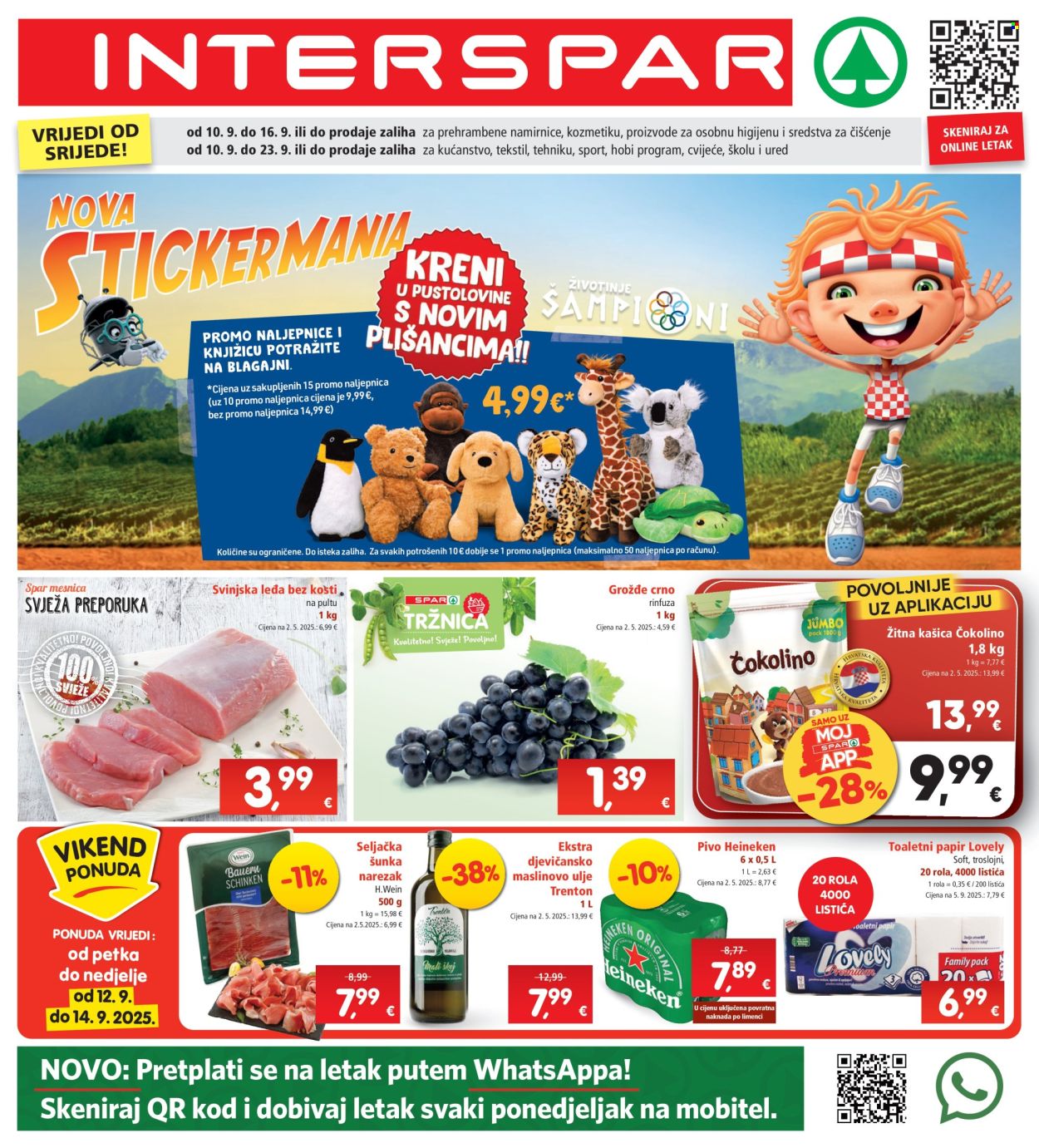 INTERSPAR katalog - 10.09.2025. - 16.09.2025. Stranica 1
