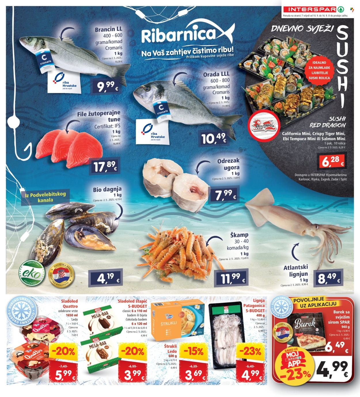INTERSPAR katalog - 10.09.2025. - 16.09.2025. Stranica 7