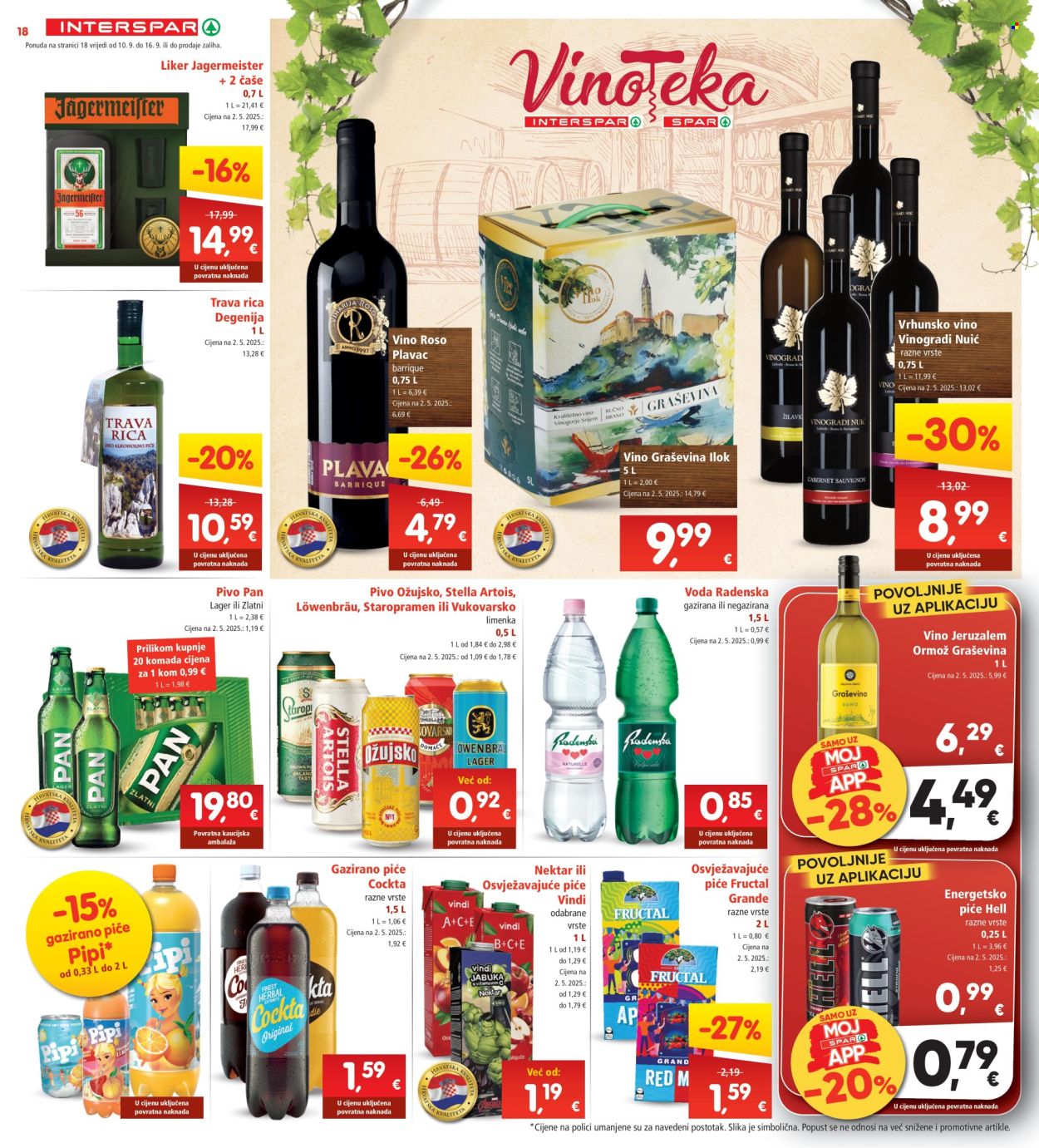 INTERSPAR katalog - 10.09.2025. - 16.09.2025. Stranica 18