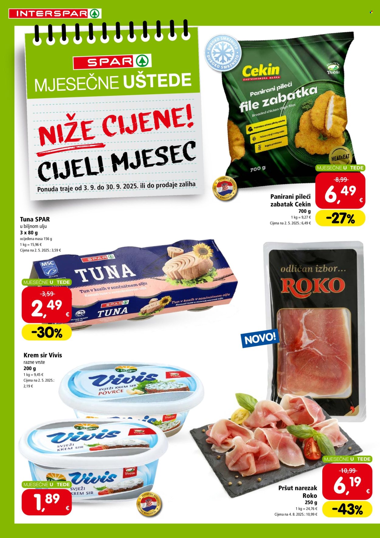 INTERSPAR katalog - 03.09.2025. - 30.09.2025. Stranica 2