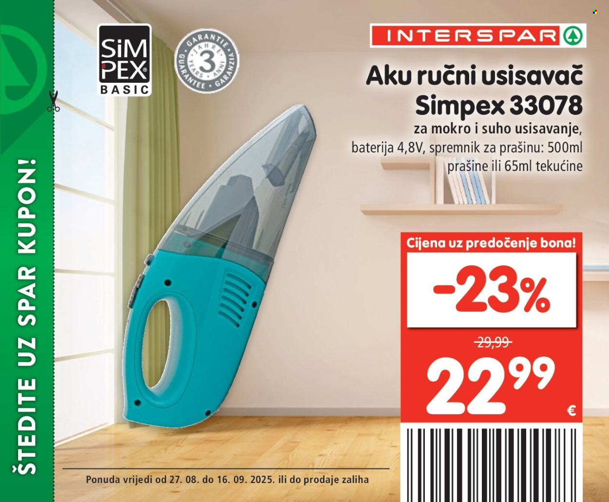INTERSPAR katalog - 27.08.2025. - 16.09.2025. Stranica 9