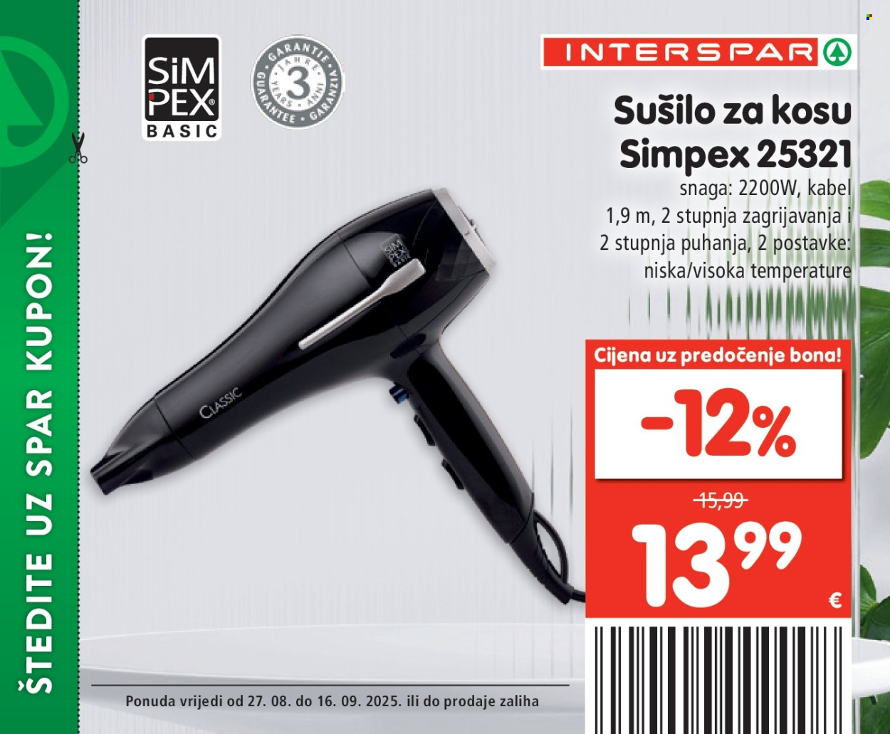INTERSPAR katalog - 27.08.2025. - 16.09.2025. Stranica 19