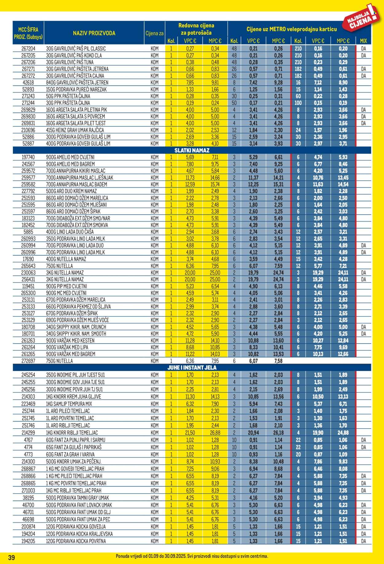 Metro katalog - 01.09.2025. - 30.09.2025. Stranica 39