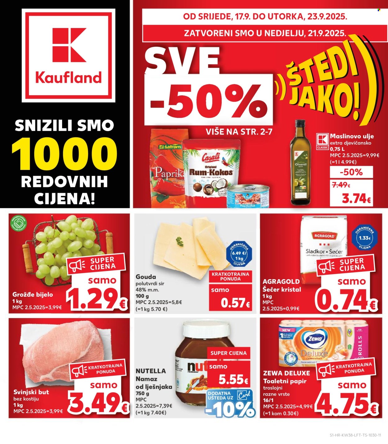 Kaufland katalog - 17.09.2025. - 23.09.2025. Stranica 1