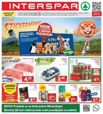 INTERSPAR katalog - 17.09.2025. - 23.09.2025.