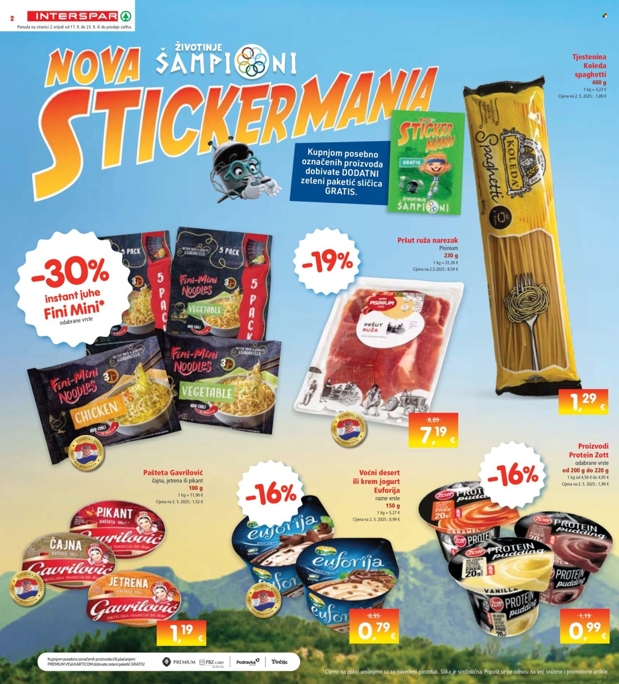 INTERSPAR katalog - 17.09.2025. - 23.09.2025. Stranica 2