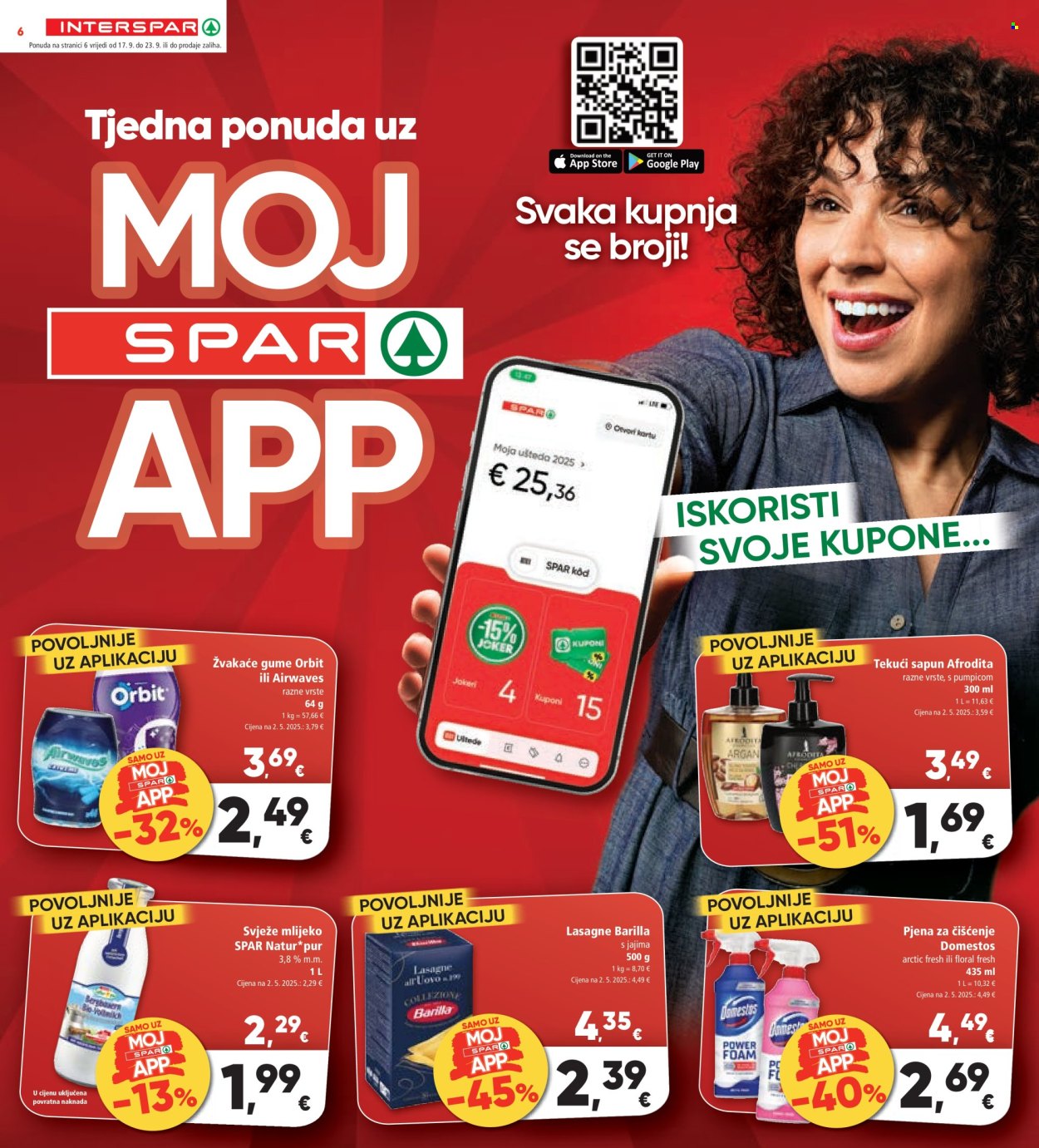 INTERSPAR katalog - 17.09.2025. - 23.09.2025. Stranica 6