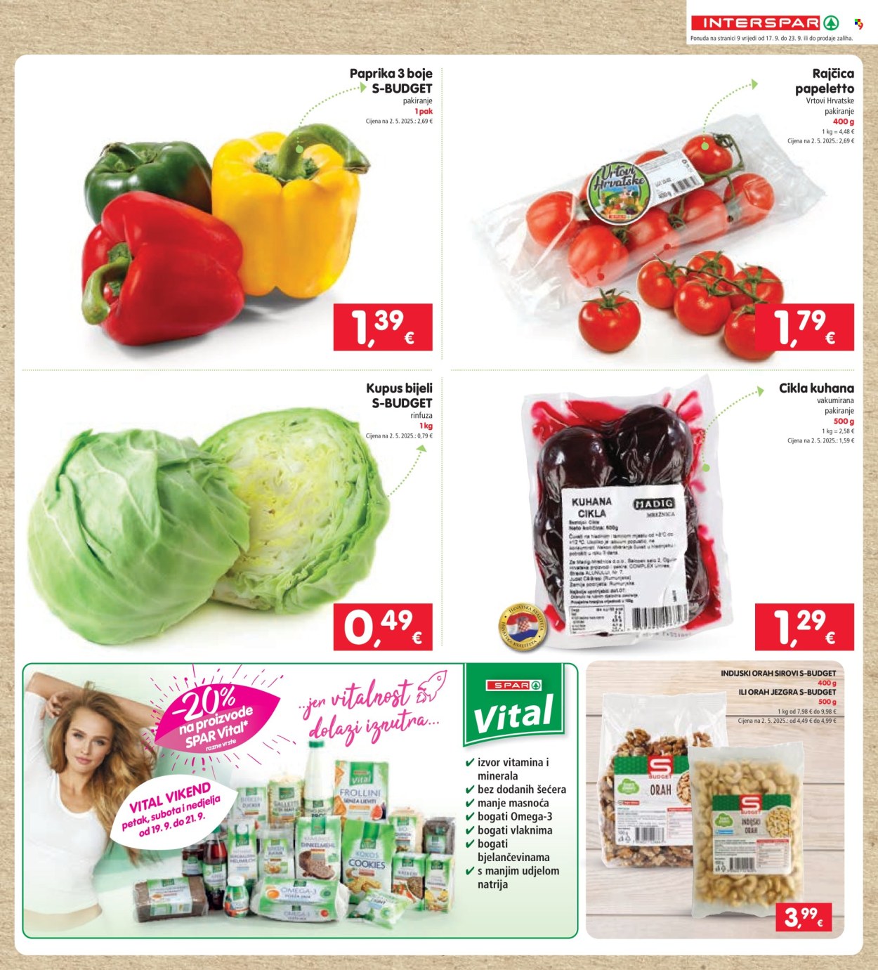INTERSPAR katalog - 17.09.2025. - 23.09.2025. Stranica 9