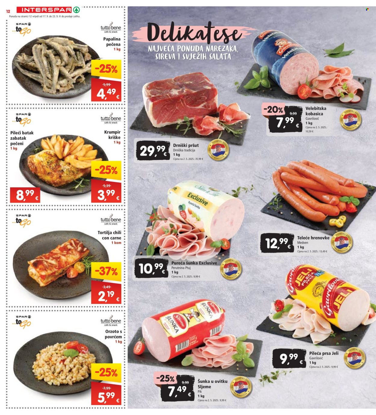 INTERSPAR katalog - 17.09.2025. - 23.09.2025. Stranica 14