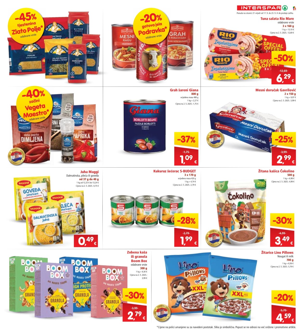 INTERSPAR katalog - 17.09.2025. - 23.09.2025. Stranica 23