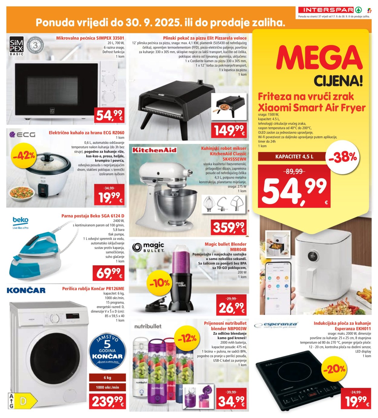INTERSPAR katalog - 17.09.2025. - 23.09.2025. Stranica 39