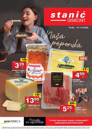 Stanić Diskont katalog - 18.09.2025. - 01.10.2025.