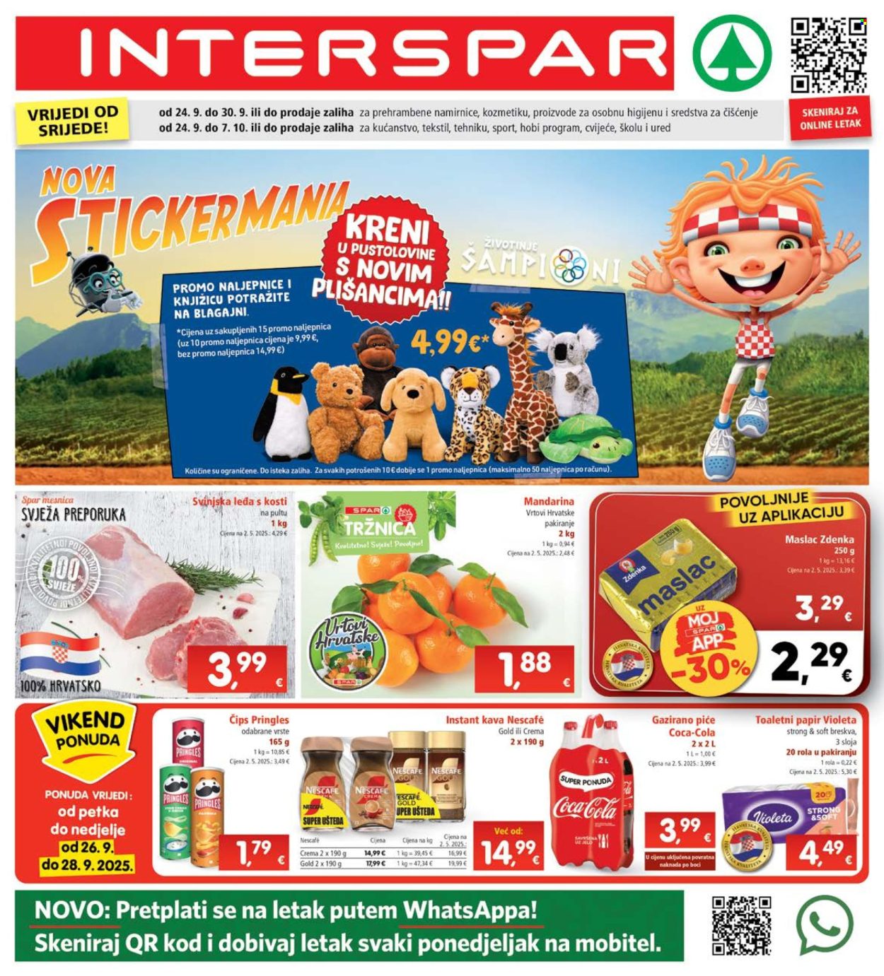 INTERSPAR katalog - 24.09.2025. - 30.09.2025. Stranica 1