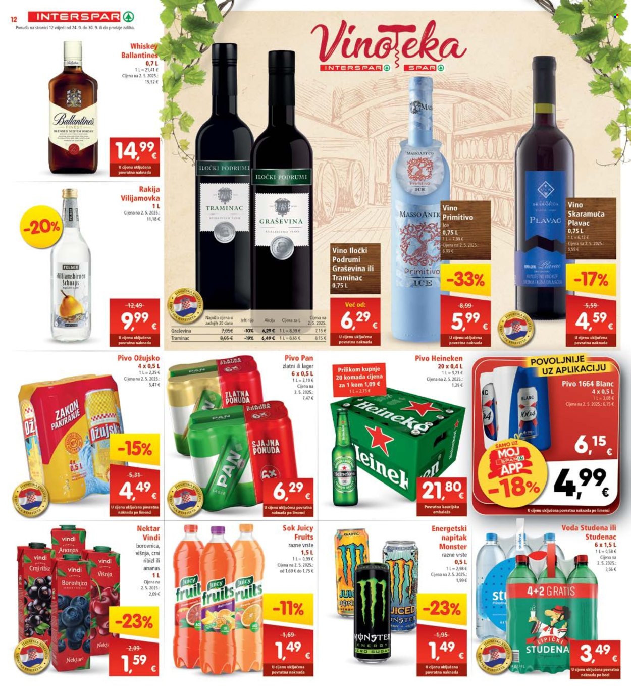 INTERSPAR katalog - 24.09.2025. - 30.09.2025. Stranica 12
