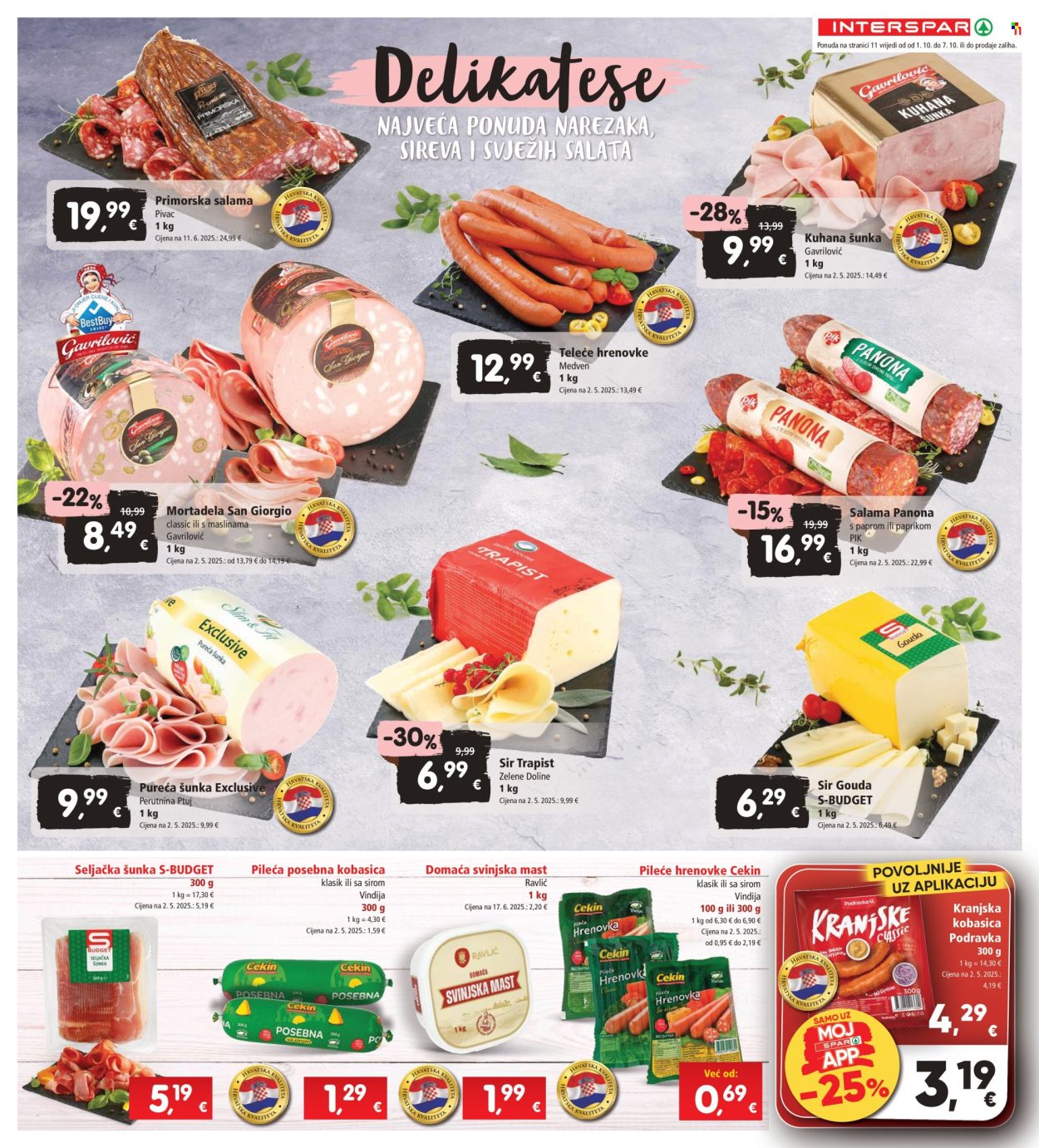 INTERSPAR katalog - 01.10.2025. - 07.10.2025. Stranica 11