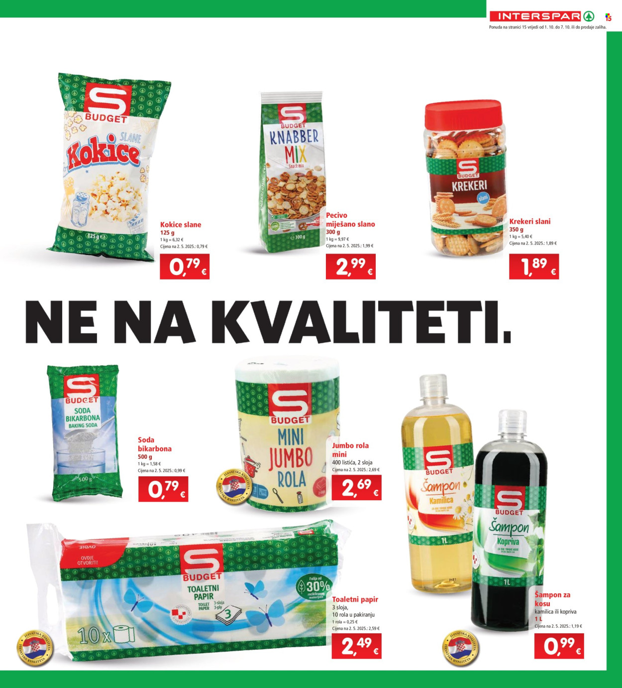 INTERSPAR katalog - 01.10.2025. - 07.10.2025. Stranica 15