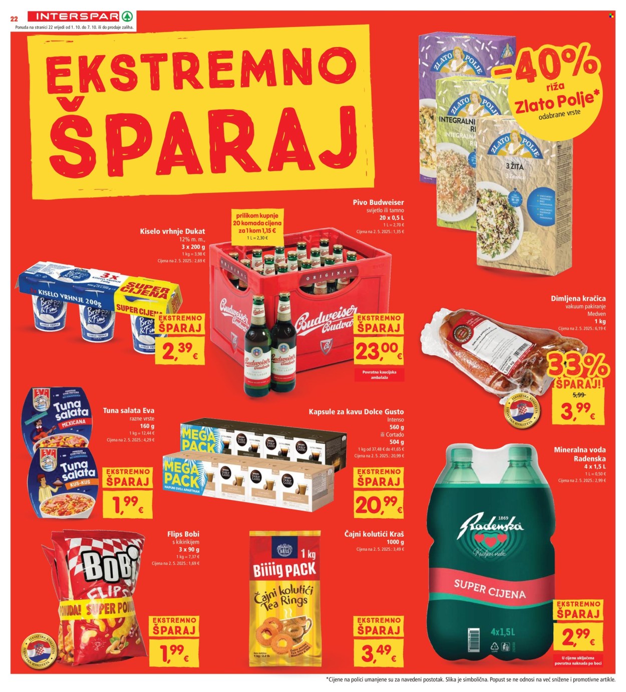 INTERSPAR katalog - 01.10.2025. - 07.10.2025. Stranica 22