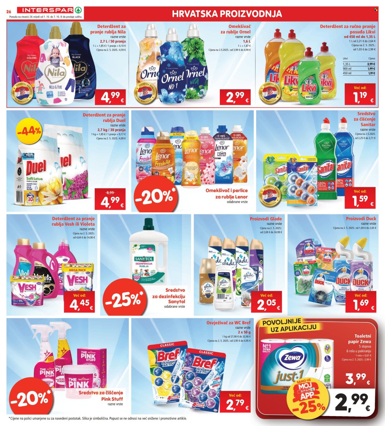 INTERSPAR katalog - 01.10.2025. - 07.10.2025. Stranica 26