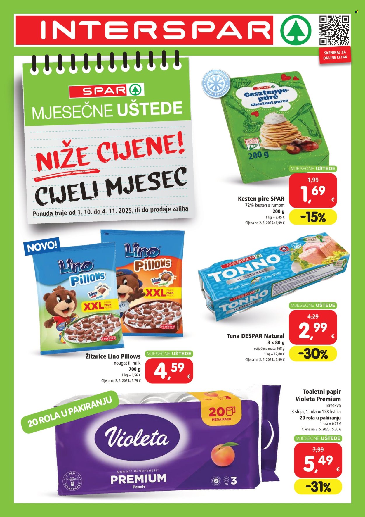 INTERSPAR katalog - 01.10.2025. - 04.11.2025. Stranica 1