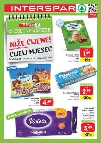 INTERSPAR katalog - 01.10.2025. - 04.11.2025.