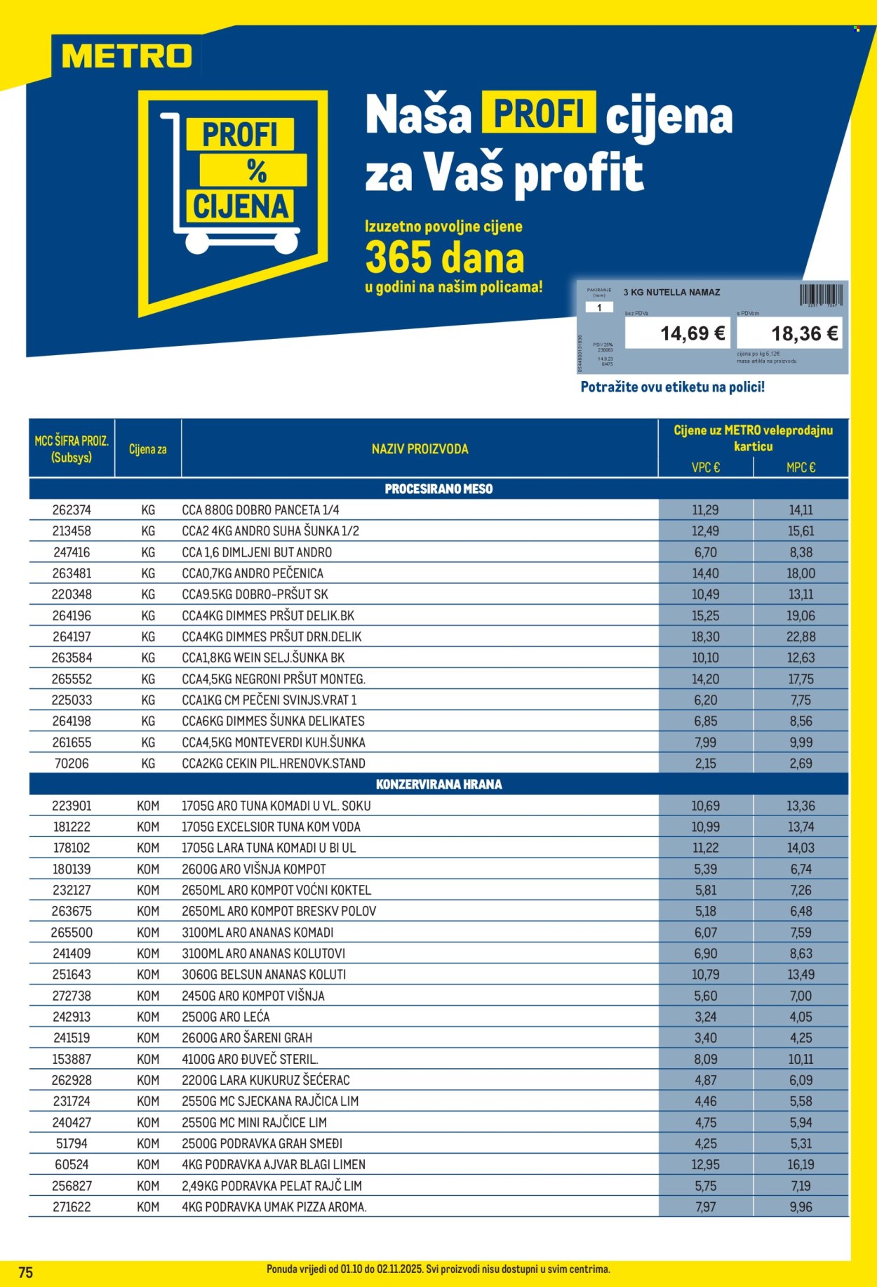 Metro katalog - 01.10.2025. - 02.11.2025. Stranica 75