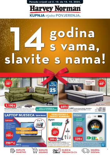 Harvey Norman katalog - 02.10.2025. - 15.10.2025.