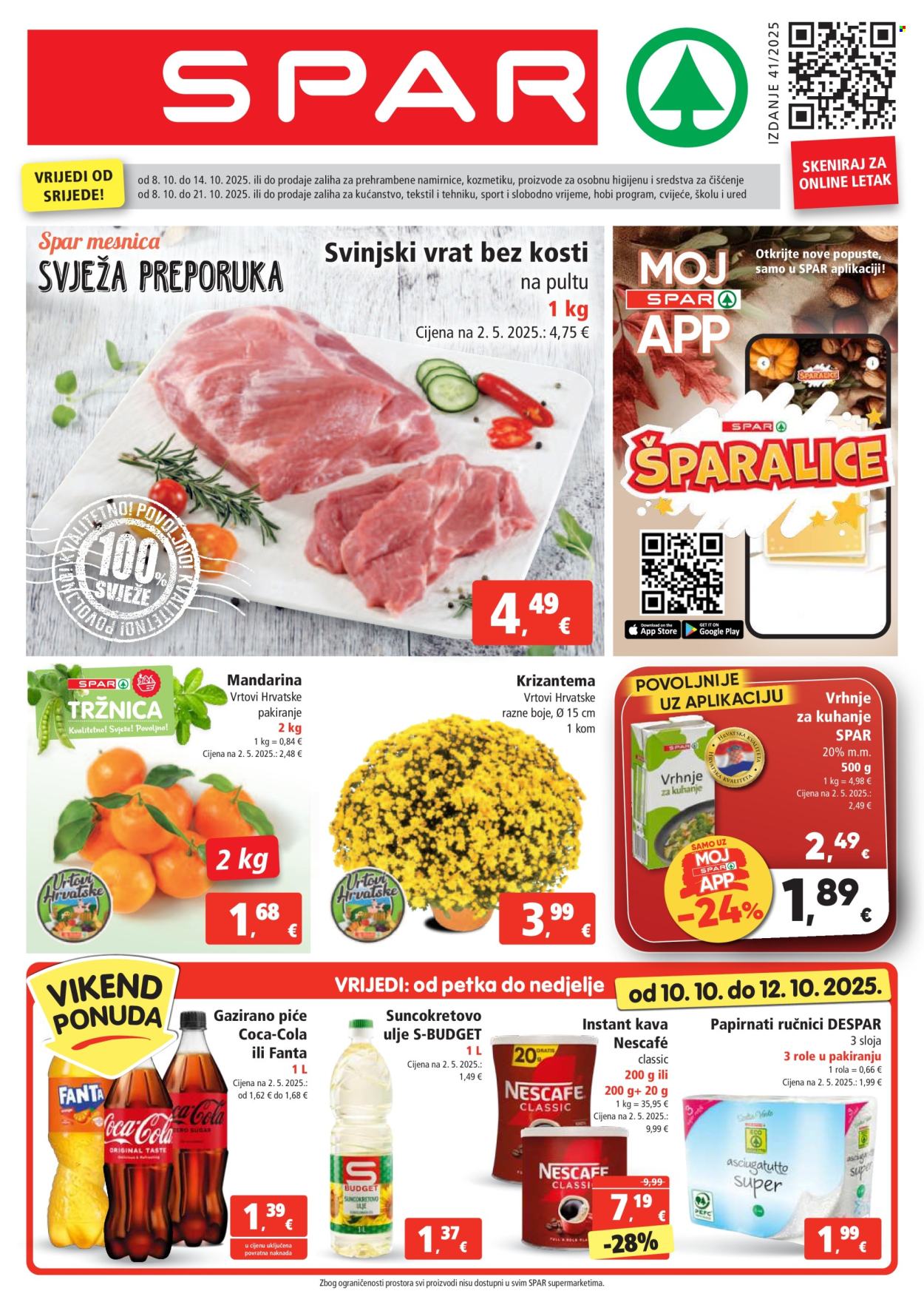 SPAR katalog - 08.10.2025. - 14.10.2025. Stranica 1