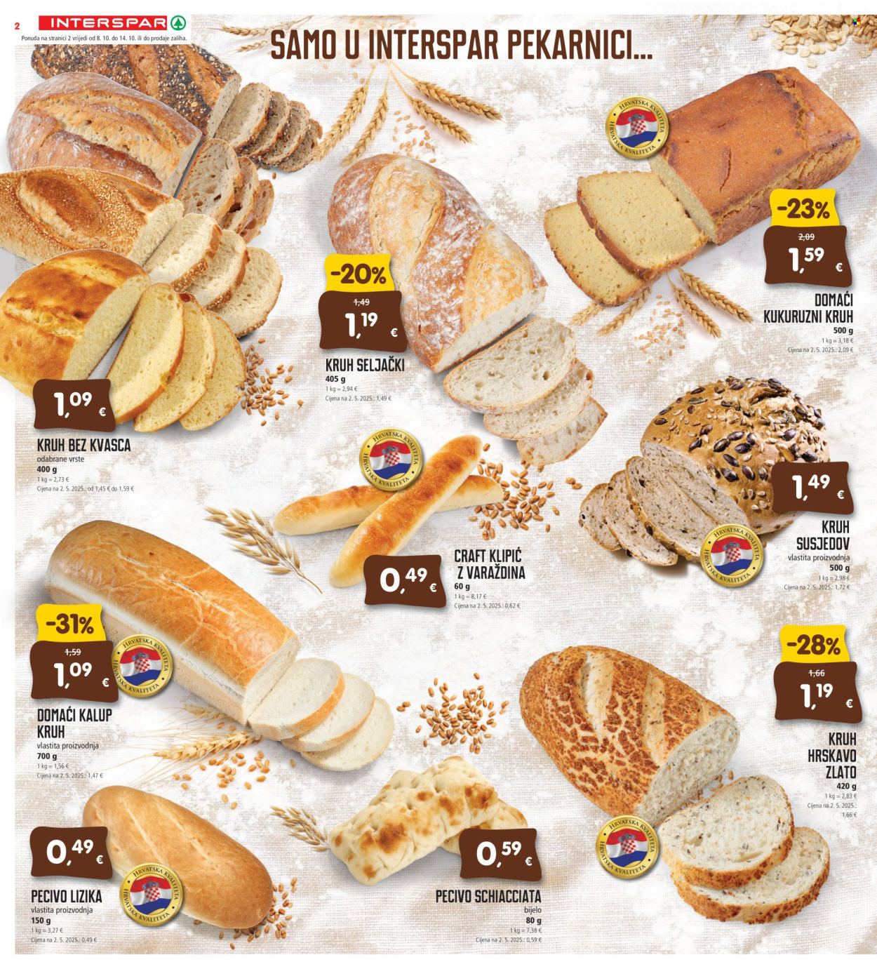 INTERSPAR katalog - 08.10.2025. - 14.10.2025. Stranica 2