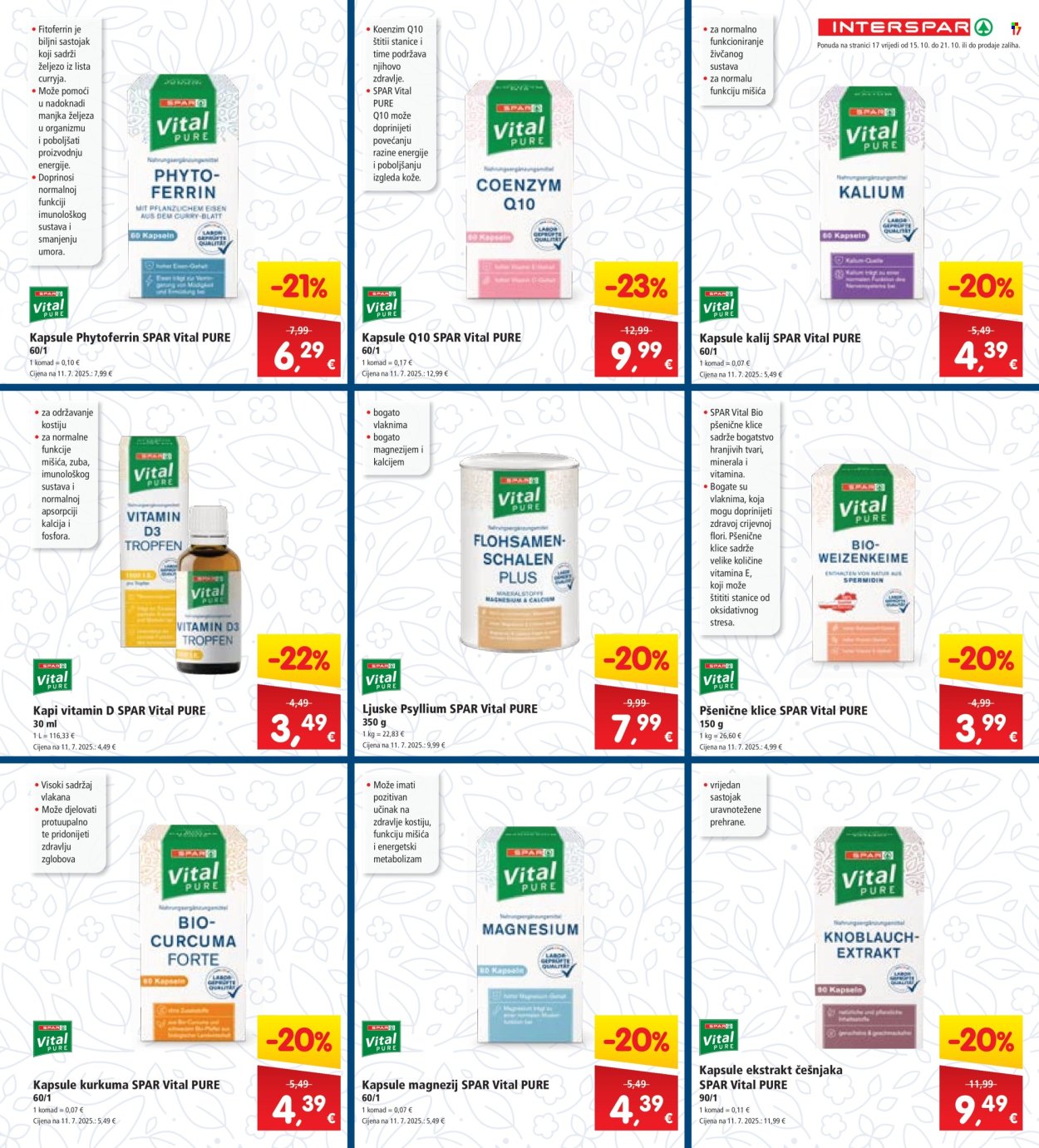 INTERSPAR katalog - 15.10.2025. - 21.10.2025. Stranica 19