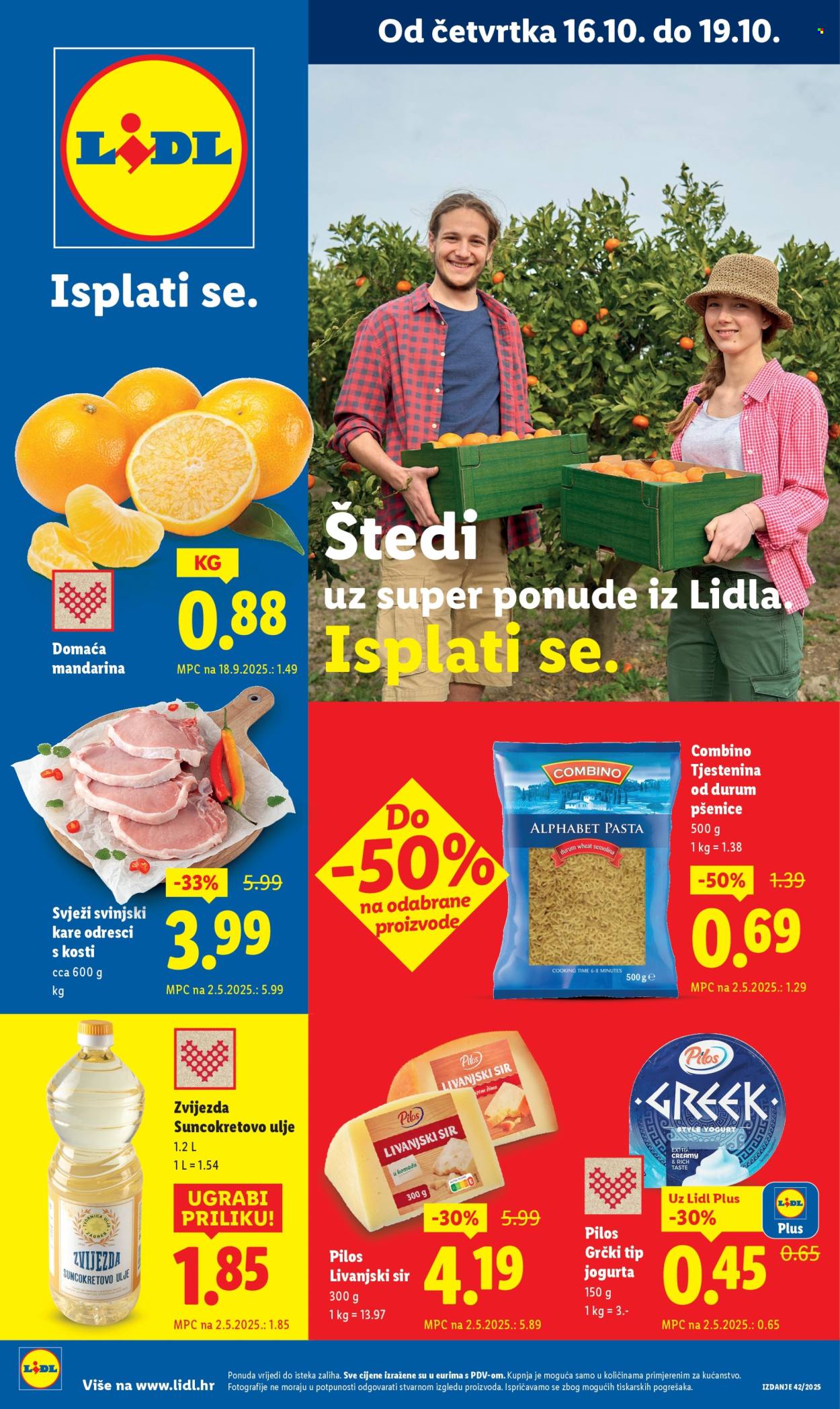 Lidl katalog - 16.10.2025. - 19.10.2025. Stranica 1