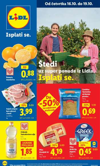 Lidl katalog - 16.10.2025. - 19.10.2025.