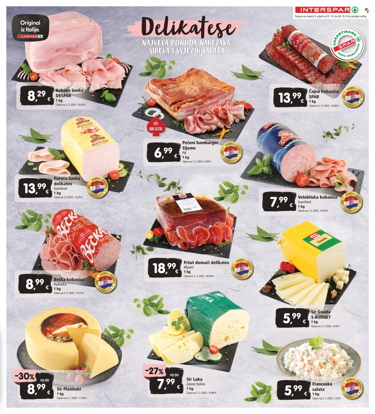 INTERSPAR katalog - 22.10.2025. - 28.10.2025. Stranica 7