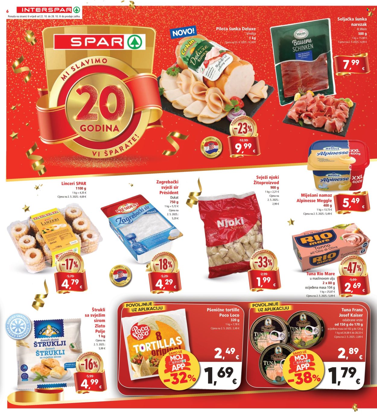 INTERSPAR katalog - 22.10.2025. - 28.10.2025. Stranica 8