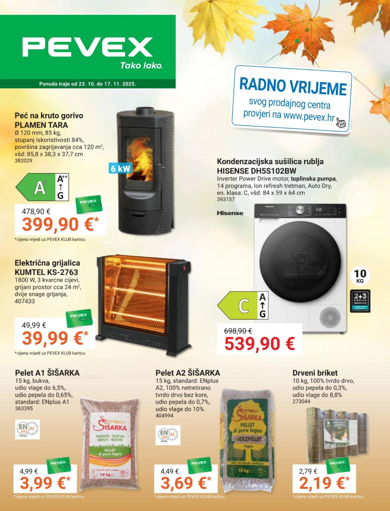 Pevex katalog - 23.10.2025. - 17.11.2025. Stranica 1