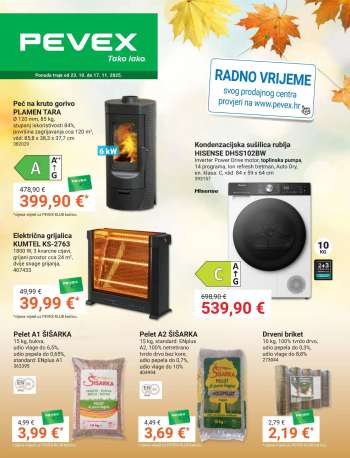 Pevex katalog - 23.10.2025. - 17.11.2025.