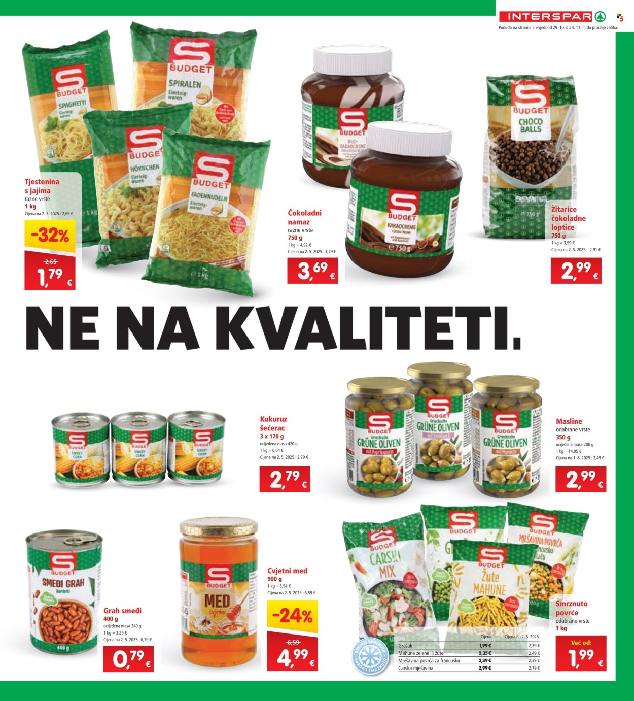 INTERSPAR katalog - 29.10.2025. - 04.11.2025. Stranica 5