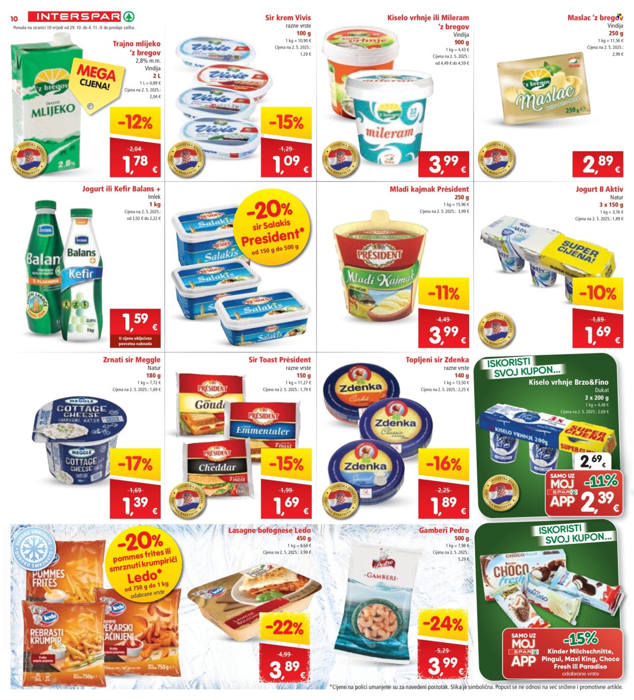 INTERSPAR katalog - 29.10.2025. - 04.11.2025. Stranica 10