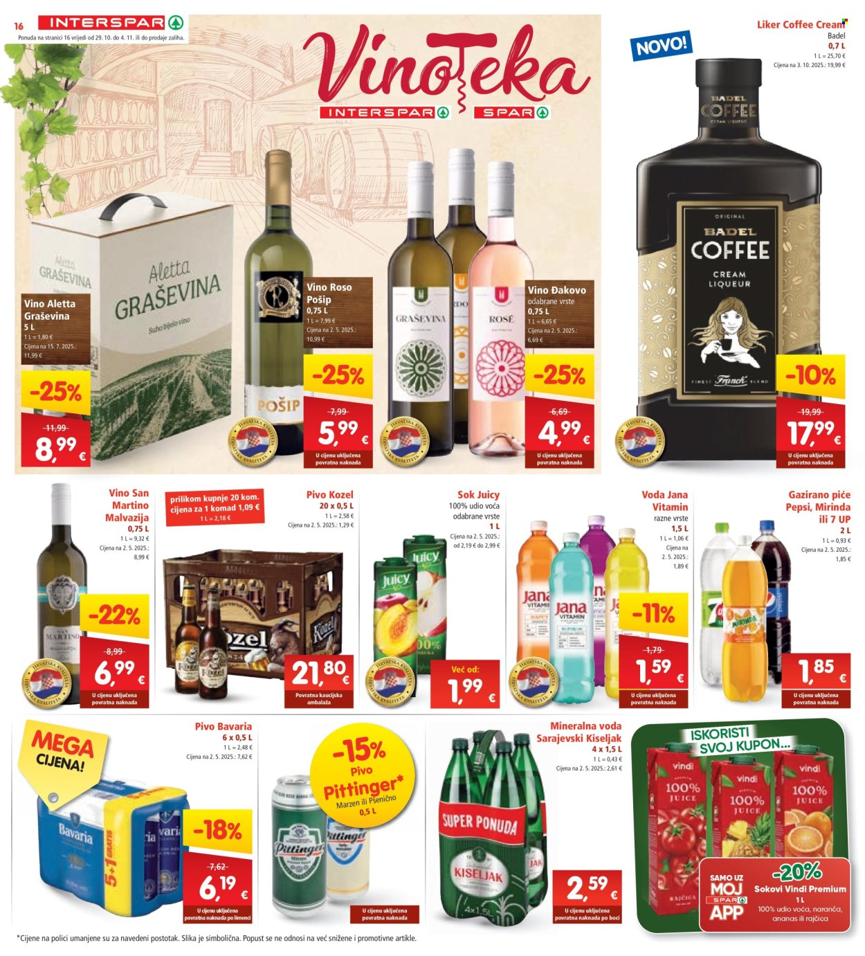 INTERSPAR katalog - 29.10.2025. - 04.11.2025. Stranica 16
