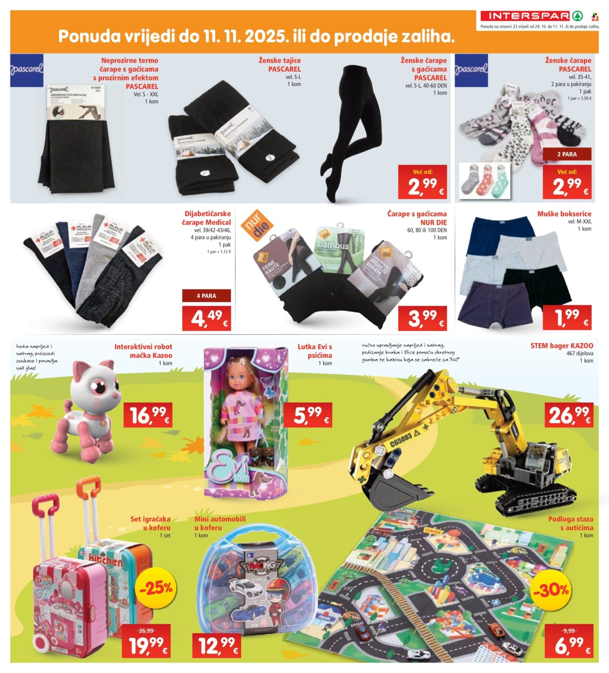 INTERSPAR katalog - 29.10.2025. - 04.11.2025. Stranica 23