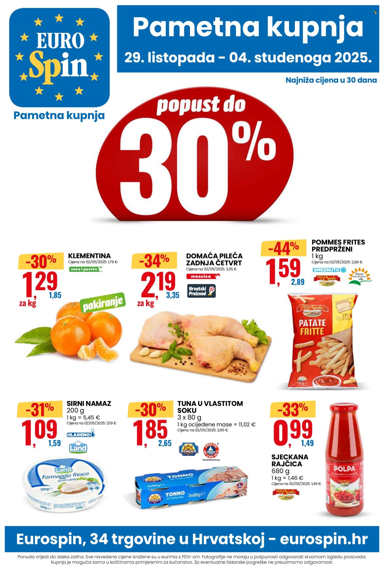 Eurospin katalog - 29.10.2025. - 04.11.2025. Stranica 1