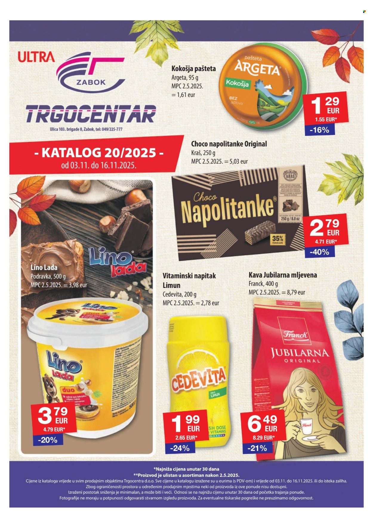 Trgocentar katalog - 03.11.2025. - 16.11.2025. Stranica 1