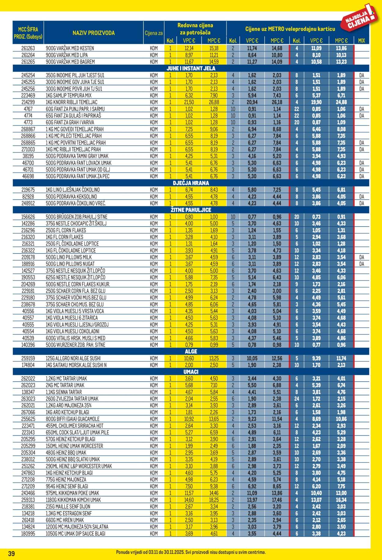 Metro katalog - 01.11.2025. - 30.11.2025. Stranica 39