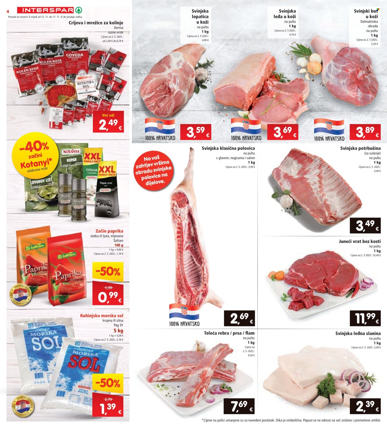 INTERSPAR katalog - 12.11.2025. - 18.11.2025. Stranica 4