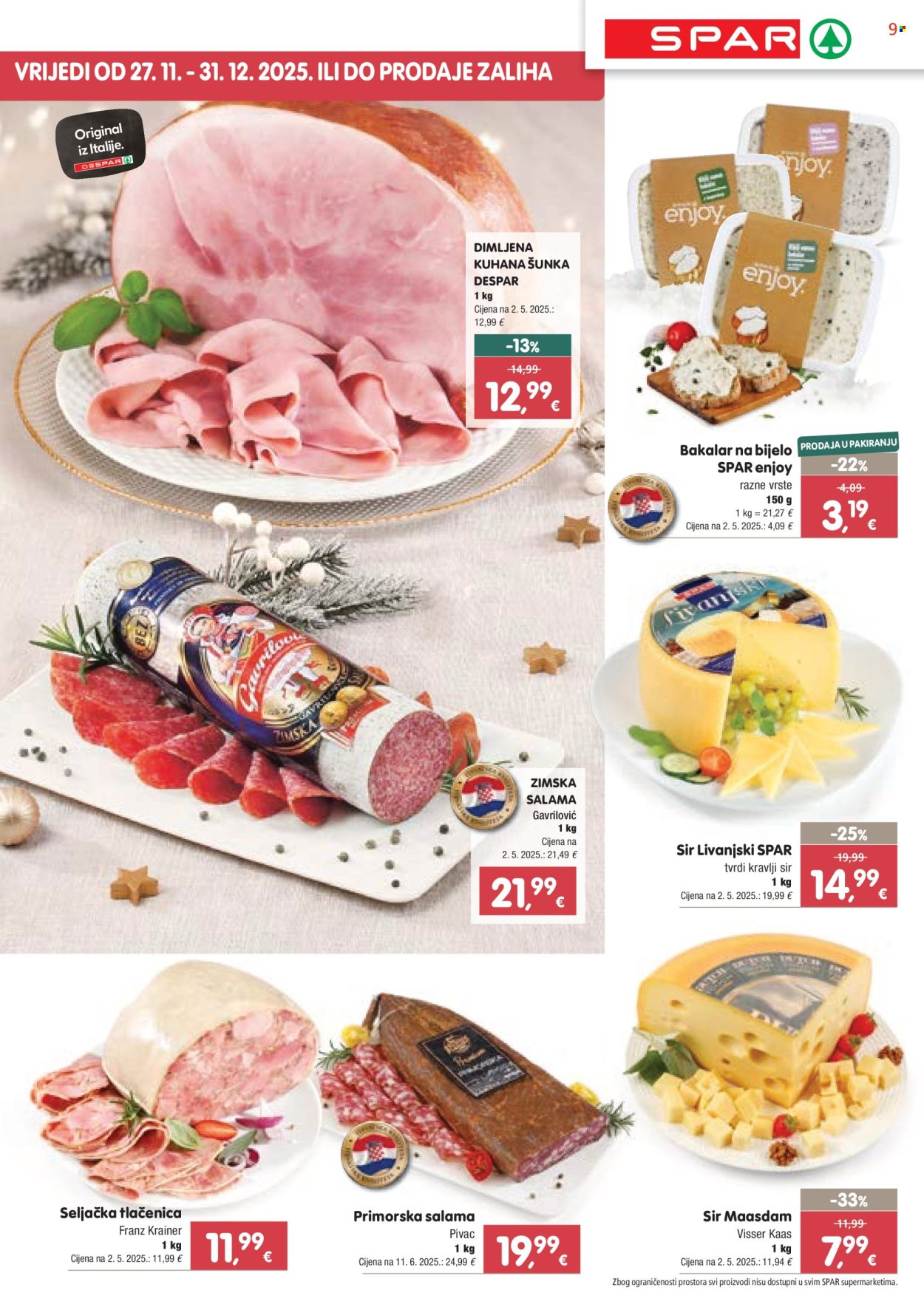 SPAR katalog - 26.11.2025. - 02.12.2025. Stranica 9