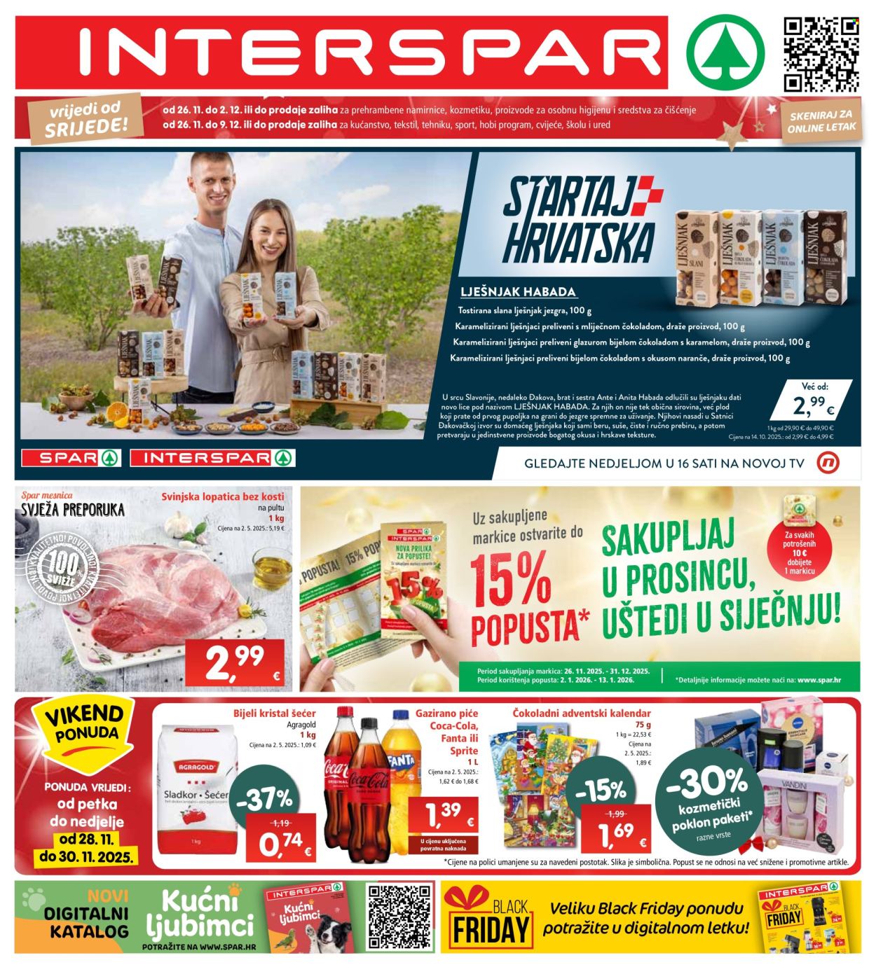 INTERSPAR katalog - 26.11.2025. - 02.12.2025. Stranica 1