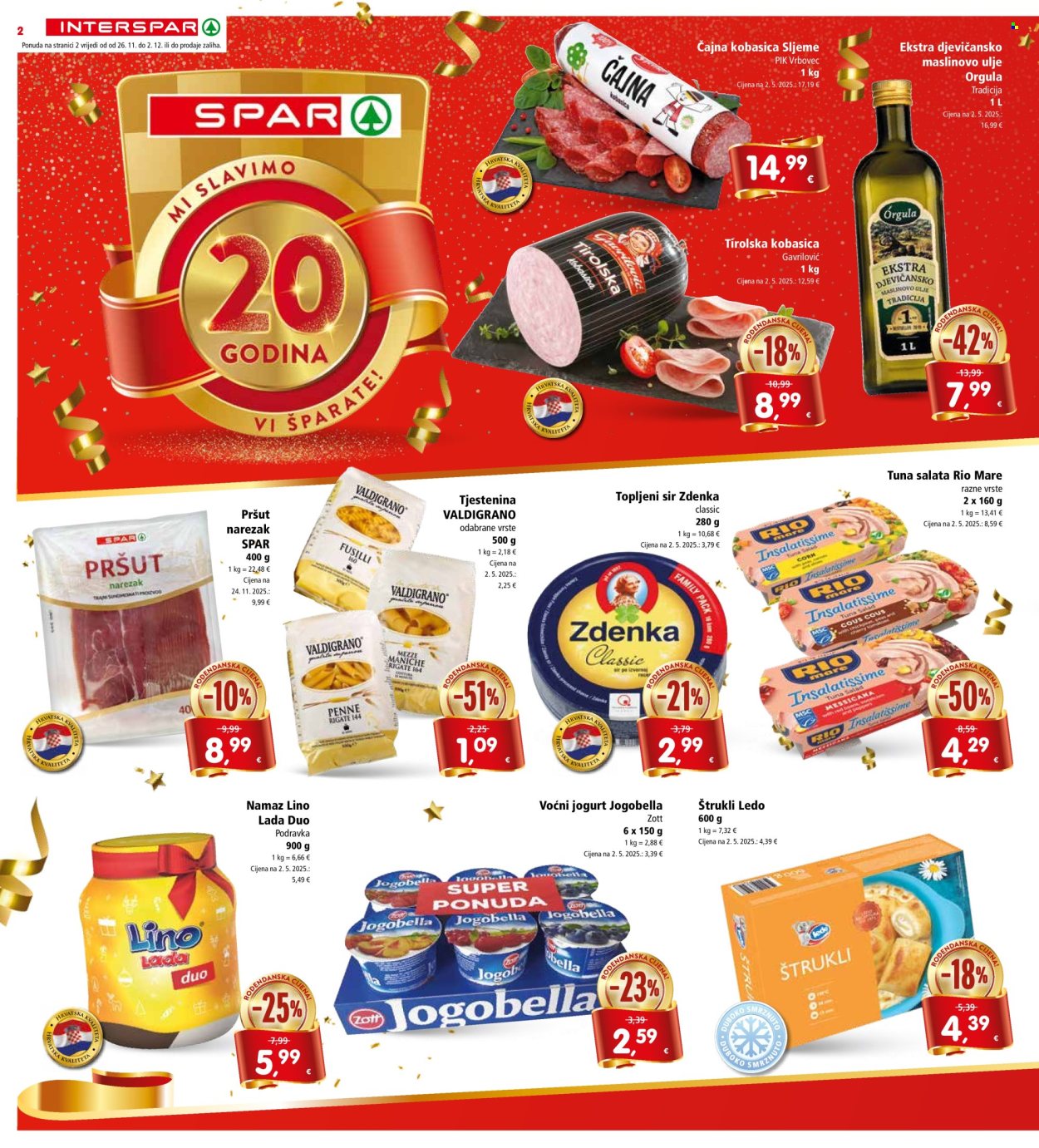 INTERSPAR katalog - 26.11.2025. - 02.12.2025. Stranica 2