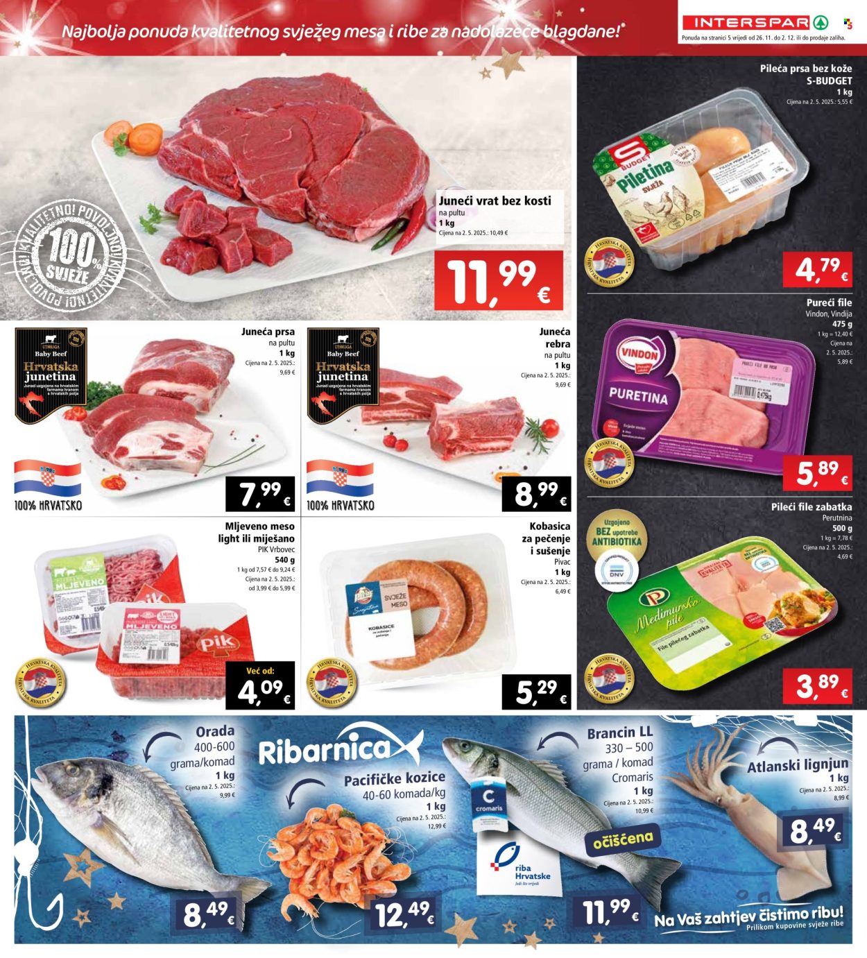 INTERSPAR katalog - 26.11.2025. - 02.12.2025. Stranica 5