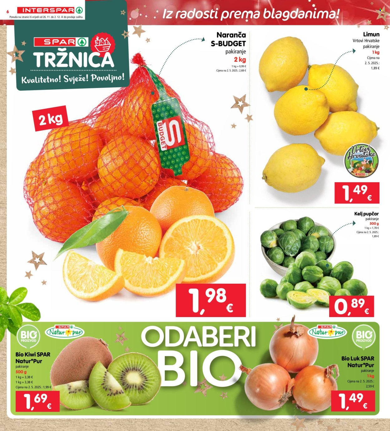 INTERSPAR katalog - 26.11.2025. - 02.12.2025. Stranica 6